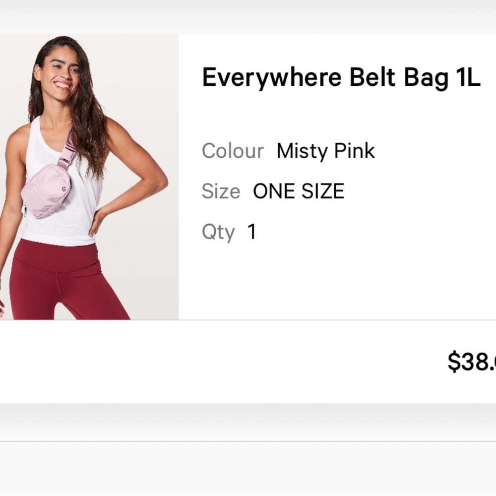 Lululemon Athletica Misty Pink Crossbody Bag - Picture 8 of 16